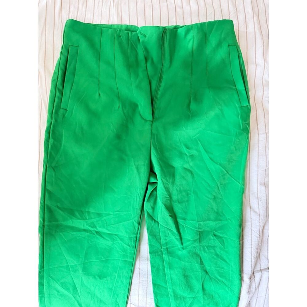 Women’s Bright Green Tailored High-Waist Trousers Never Used - Picture 1 of 5